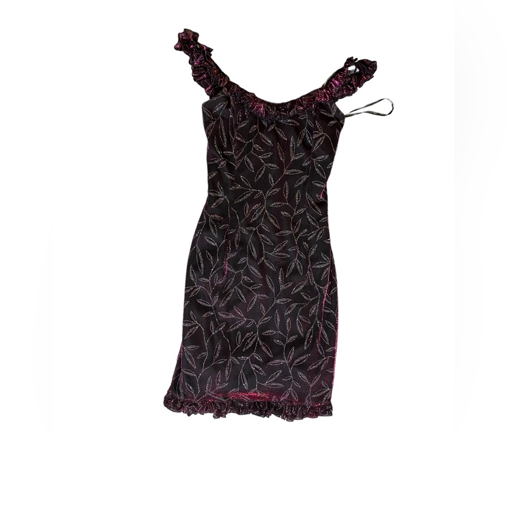 ALTERED- Jessie McClintok Guinne Sax Body con Dress